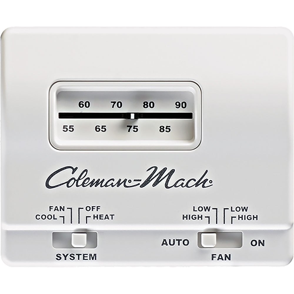 Coleman mach 588-7330G3351 Analog Heat/Cool Т-стат Серебристый White