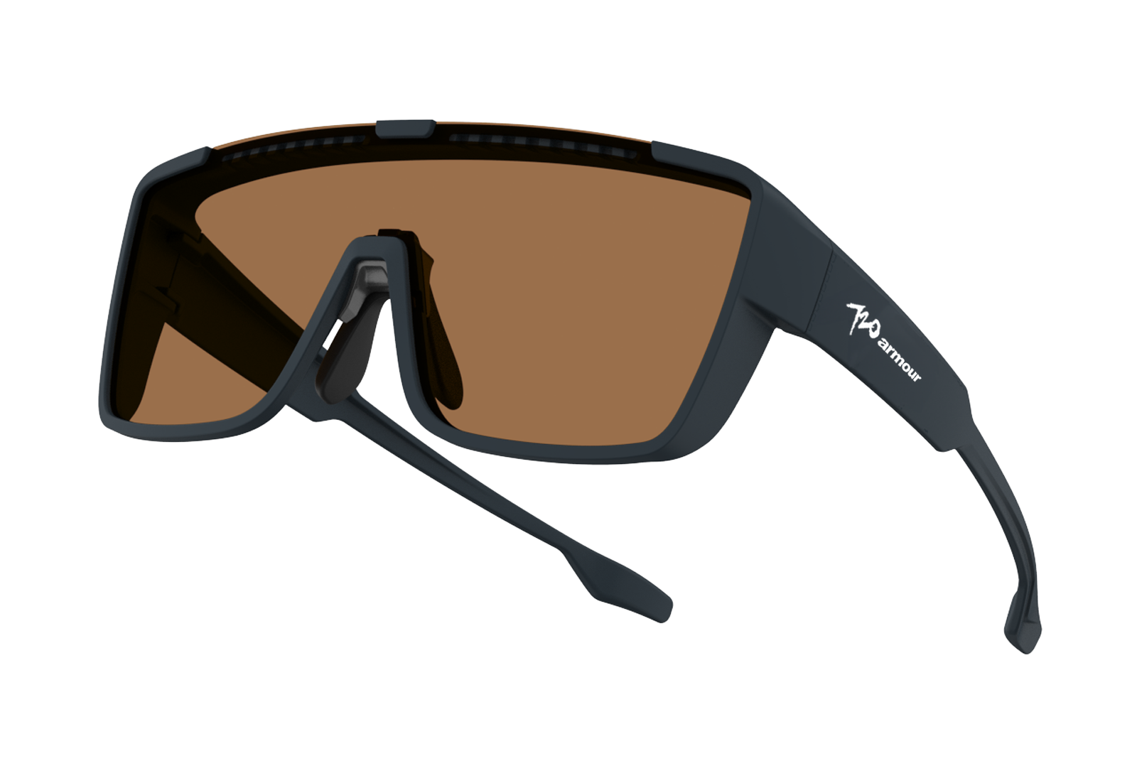 Купить Спортивные очки 720armour CoolGuard / Matte Black / Brown Polarized Lens, s189r-bk/bn-pl 7ft.ru в интернет магазине Семь Футов