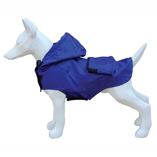 Freedog FD5000955 Pocket Куртка для собак от дождя Голубой Blue 45 cm