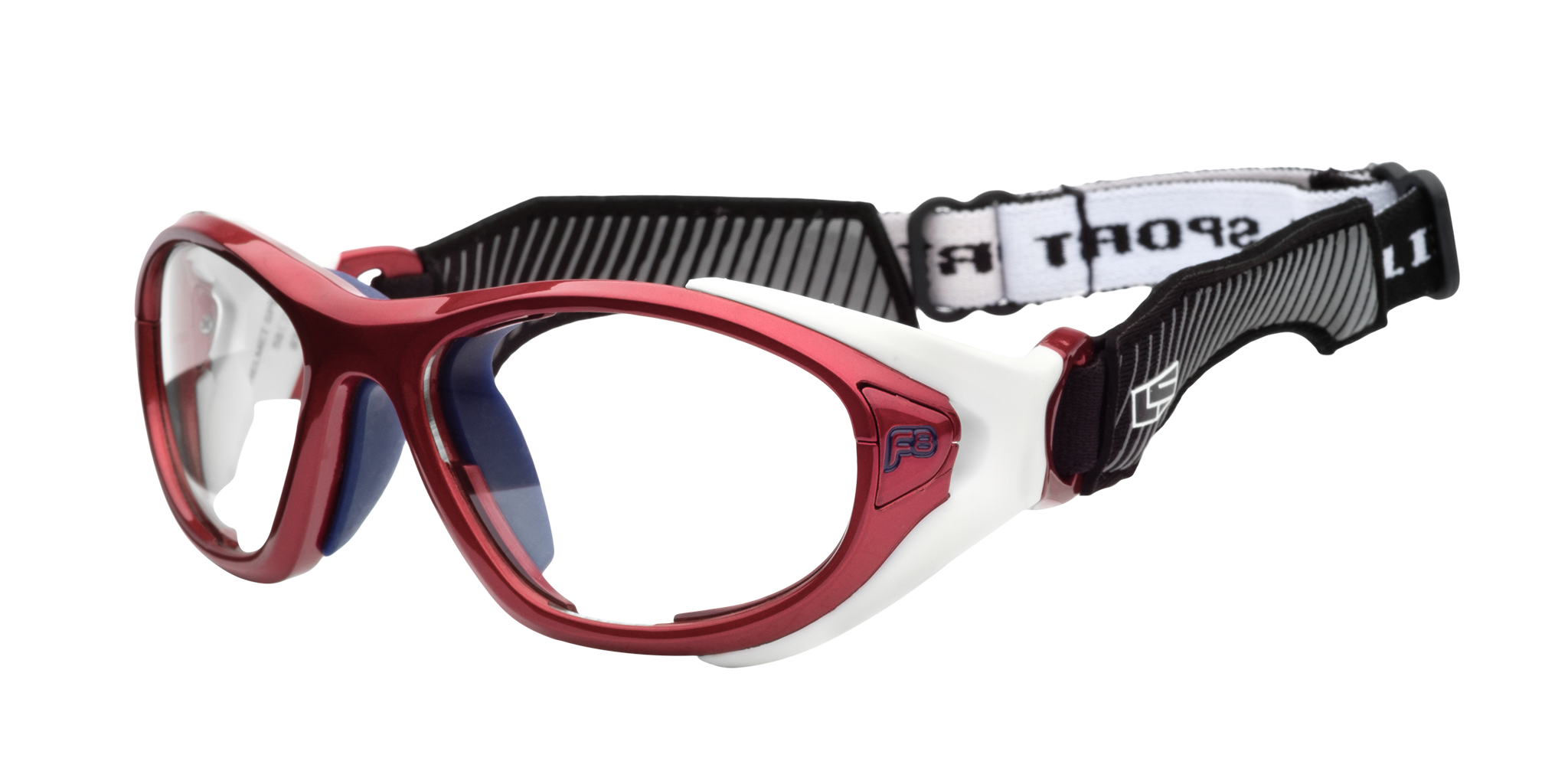 Купить Спортивные очки с диоптриями Rec Specs / Helmet Spex XL / Shiny Crimson White, hspexxlpscwcr5818csf 7ft.ru в интернет магазине Семь Футов