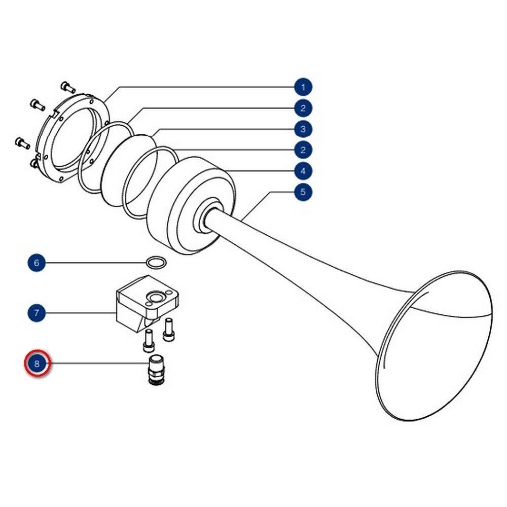 Резьбовой соединительный фитинг DHR 40052 1/4” 10 мм для пневматического сигнала H400