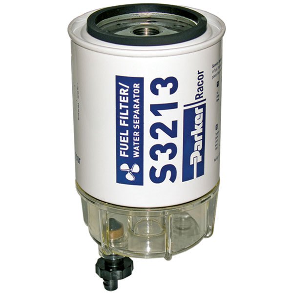 Parker racor 62-B32013 OEM Series Бензиновый фильтр 60GPH Бесцветный Clear / White 3.8 x 7.2´´