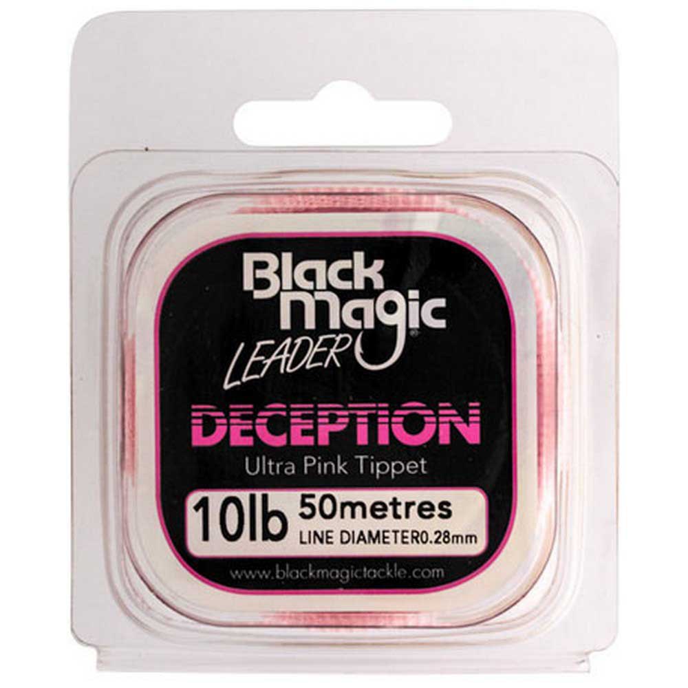 Black magic FWDP10 Decepction Ultra Pink Tippet 50 m Фторуглерод Розовый Pink 0.280 mm 