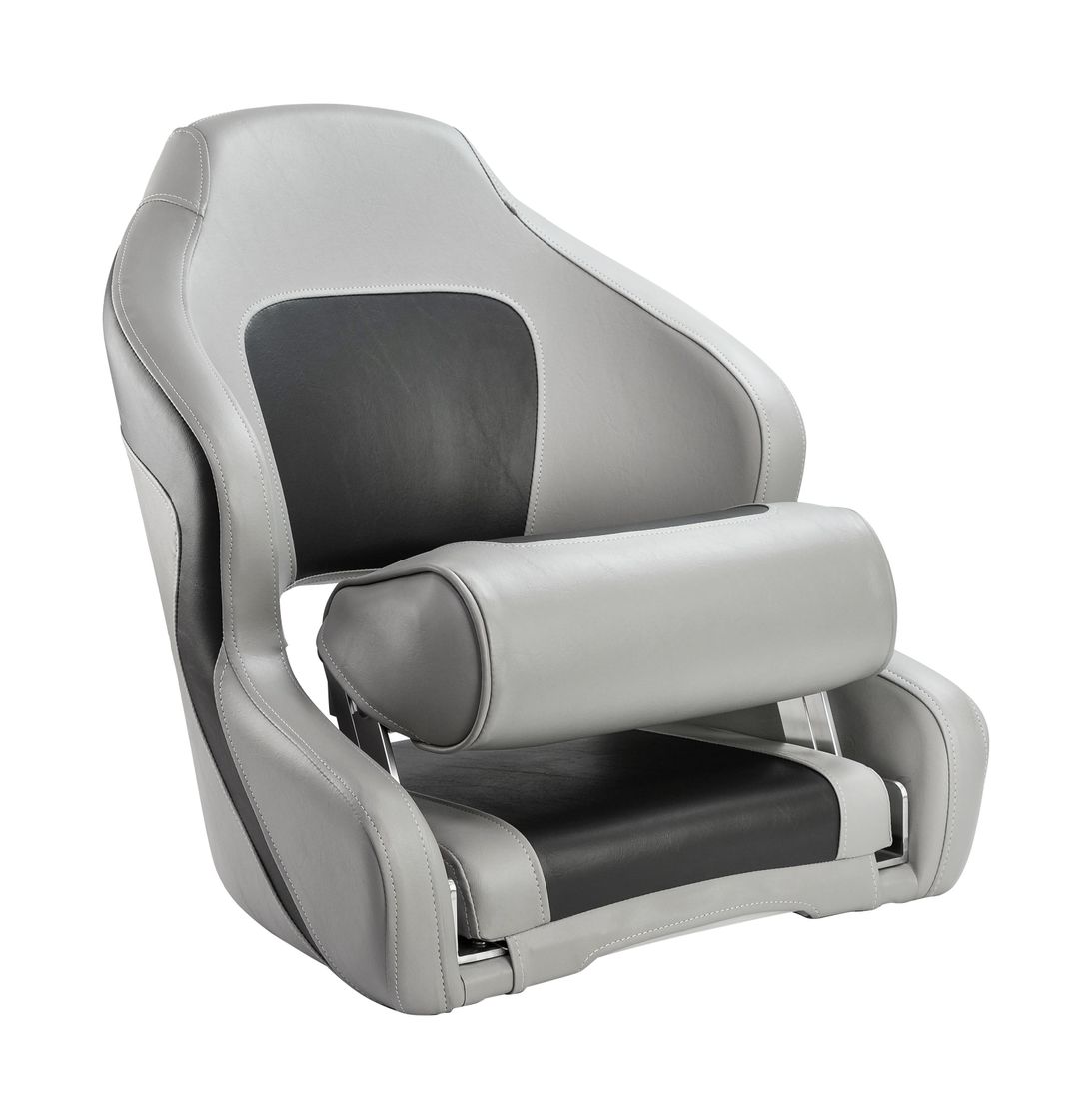Купить Кресло с болстером Delux Sport Flip Up, обивка угольный/серый винил Marine Rocket MR10405 7ft.ru в интернет магазине Семь Футов
