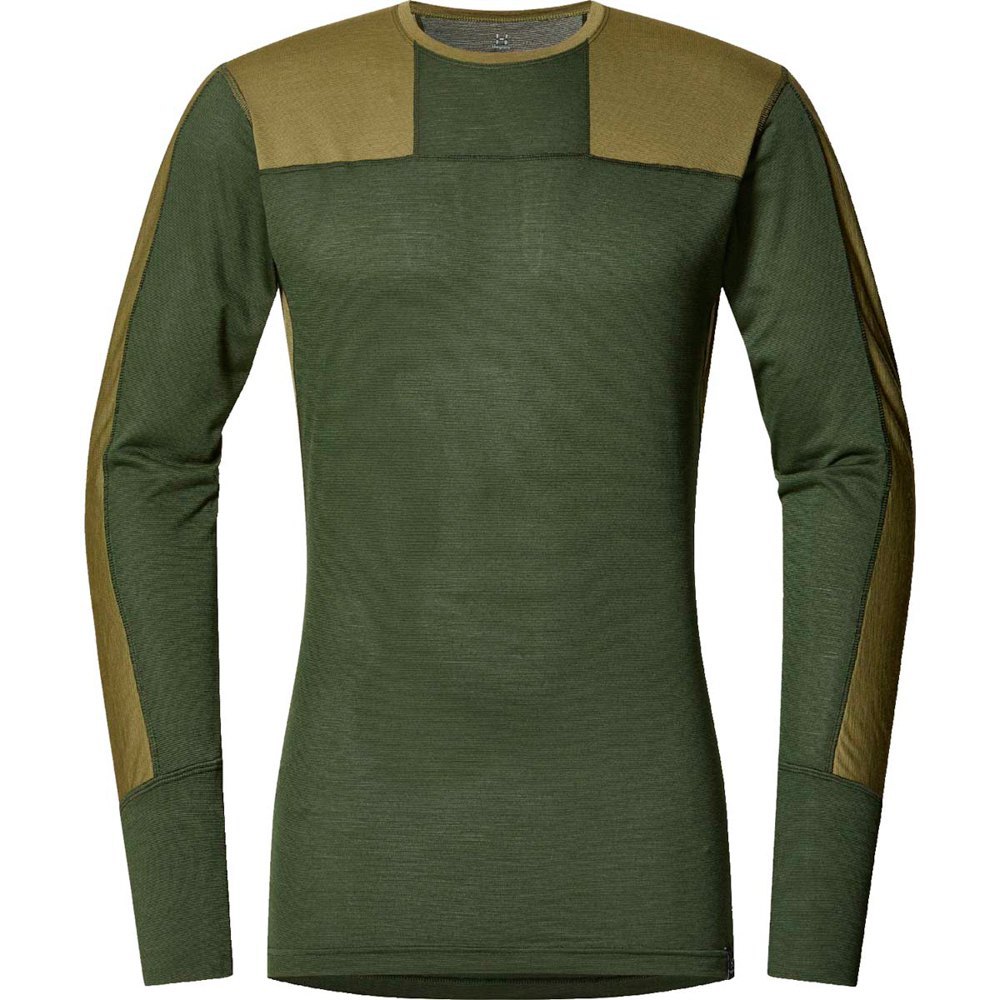 Haglöfs 605089-5MZ-L Базовый слой с длинным рукавом Natural Blend Tech Зеленый Seaweed Green / Olive Green L