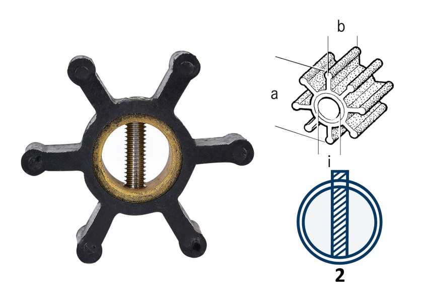 Купить Крыльчатка для Volvo Penta 2001/2/3-Serie и MD1/2/3/5/6/7/11/17 27255-bvs 7ft.ru в интернет магазине Семь Футов