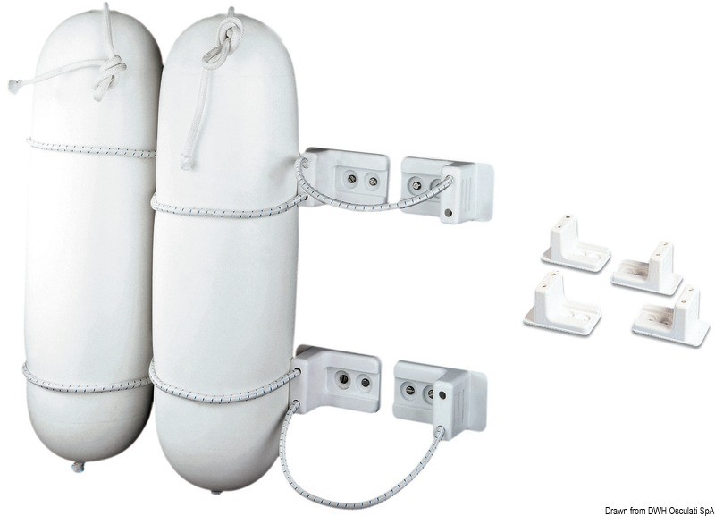 Купить Набор скоб из белого пластика Osculati 33.111.00 для крепления кранцев 7ft.ru в интернет магазине Семь Футов