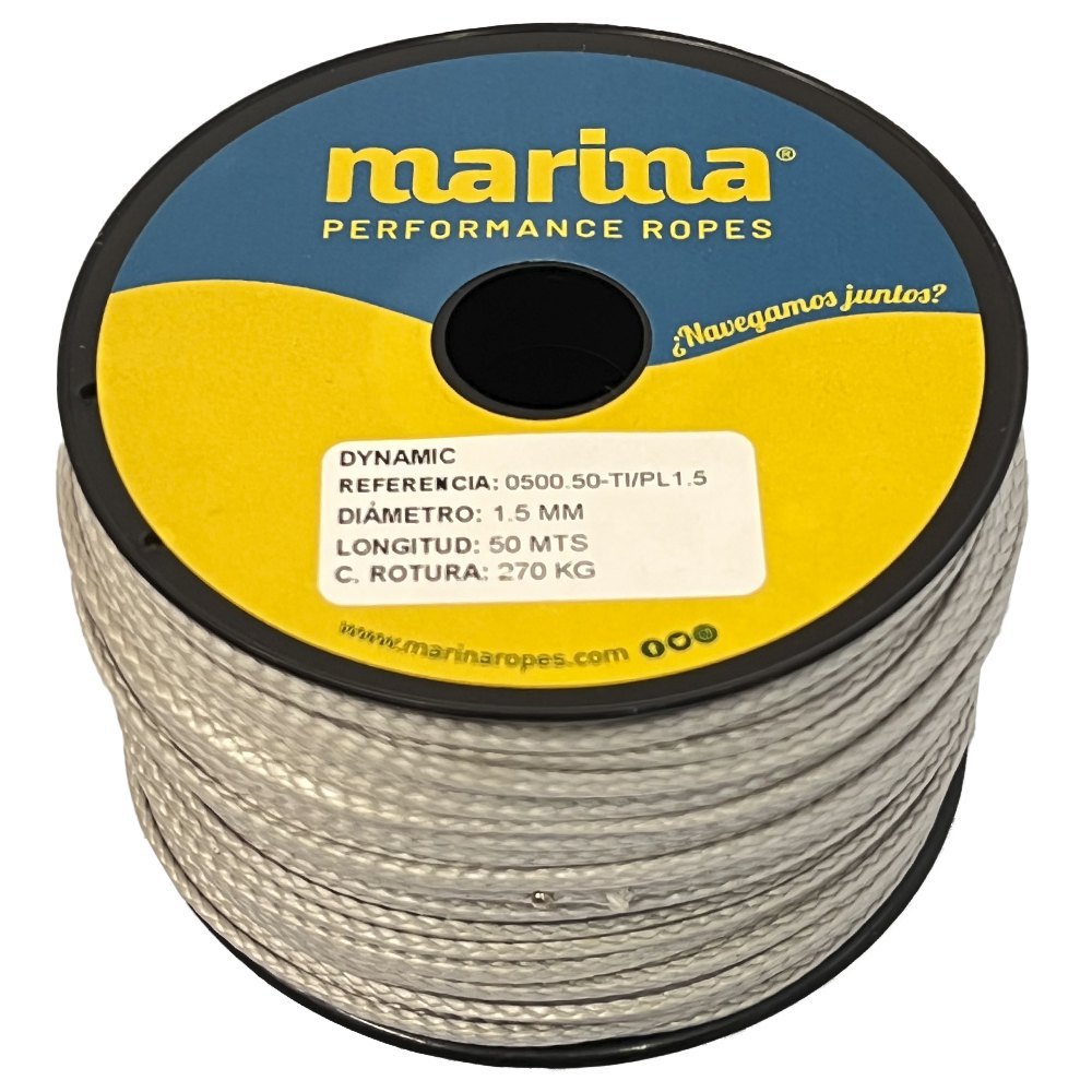 Marina performance ropes 0500.25/PL3 Dynamic 25 m Веревка Золотистый Silver 3 mm 