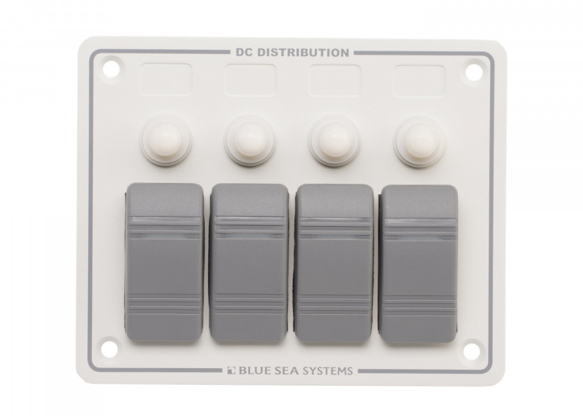 Купить BLUE SEA 8272 Водонепроницаемый распределительный щит Contura, 4 секции / белый 33081-bvs 7ft.ru в интернет магазине Семь Футов