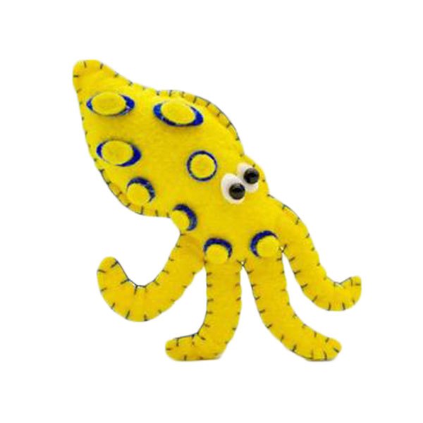 Dive inspire MN-007 Looney Магнит с синим кольцом из осьминога Желтый Yellow / Blue