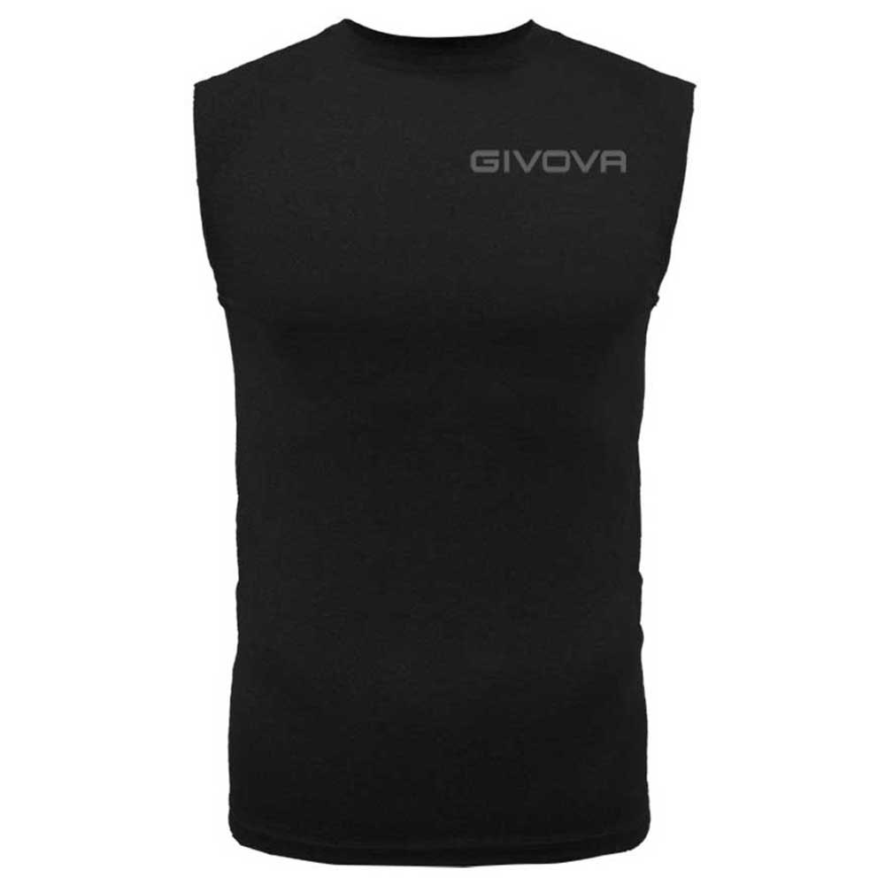 Givova MAE010-0010-2XL Безрукавная базовая футболка Corpus 1 Черный Black 2XL