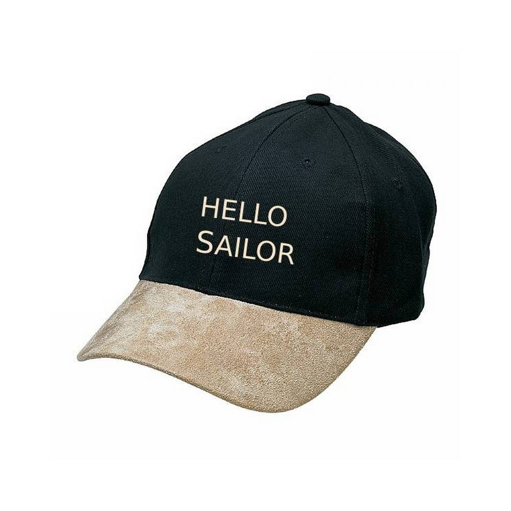 Яхтенная универсальная кепка "Hello Sailor" Nauticalia 6241 черная из хлопка