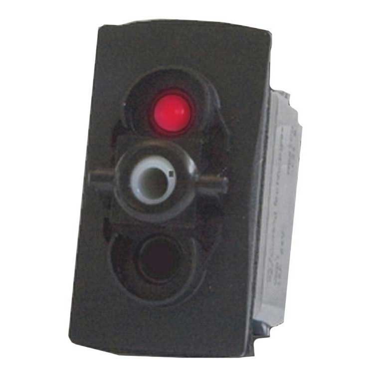 Pros 10418233 Button On-Off Черный  Red (12V DC) Single Pole 