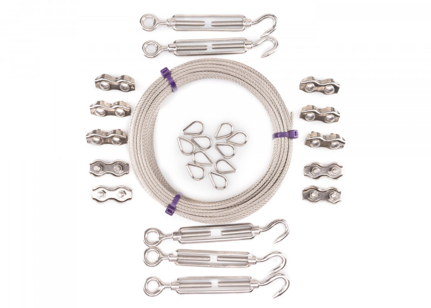 Купить Набор тросов из нержавеющей стали, размер M / V4A 7ft.ru в интернет магазине Семь Футов