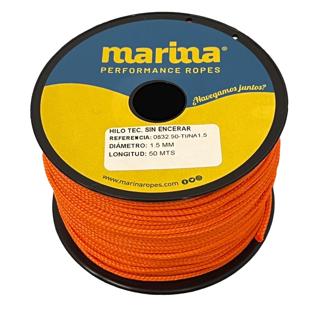 Marina performance ropes 0832.50/NA1 Техническая тема 50 m Плетеная веревка Золотистый Orange 1 mm 