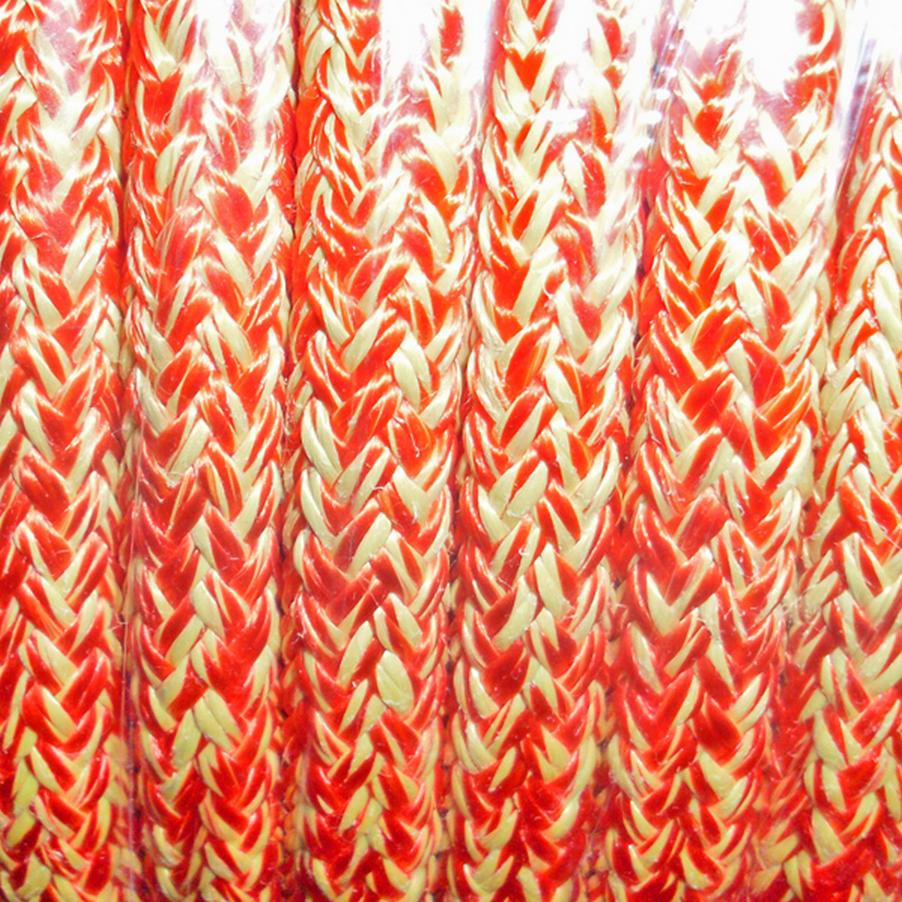 Трос плетеный для крепления кранцев из волокна Kevlar/Pes HT Benvenuti KEW/PES-COVER-R/Y-12 Ø12мм красный/желтый