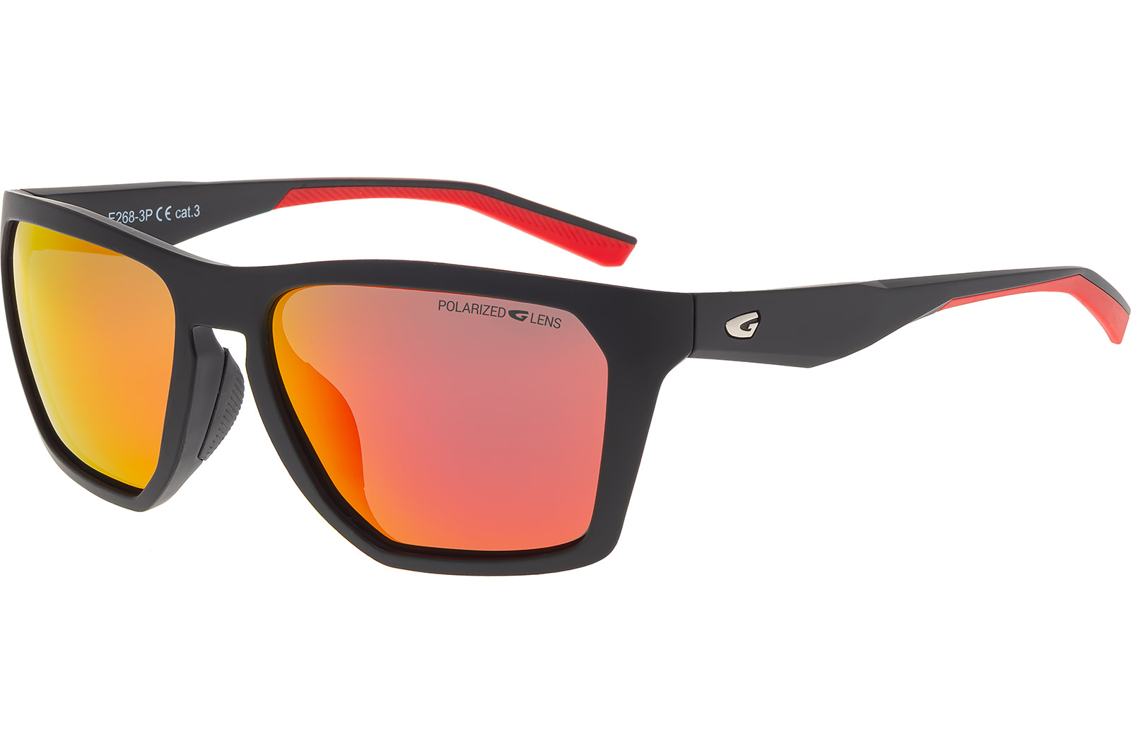 Купить Спортивные очки GOG Altiplano / Matt Black/Red / Polarized Reflex Black-Red, e268-3p 7ft.ru в интернет магазине Семь Футов