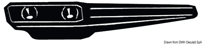 Купить Утка со стопором из нейлона Osculati 40.057.00 155 мм черная 7ft.ru в интернет магазине Семь Футов