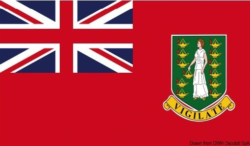 Купить Флаг Британских Виргинских островов торговый 40 х 60 см, Osculati 35.466.03 7ft.ru в интернет магазине Семь Футов