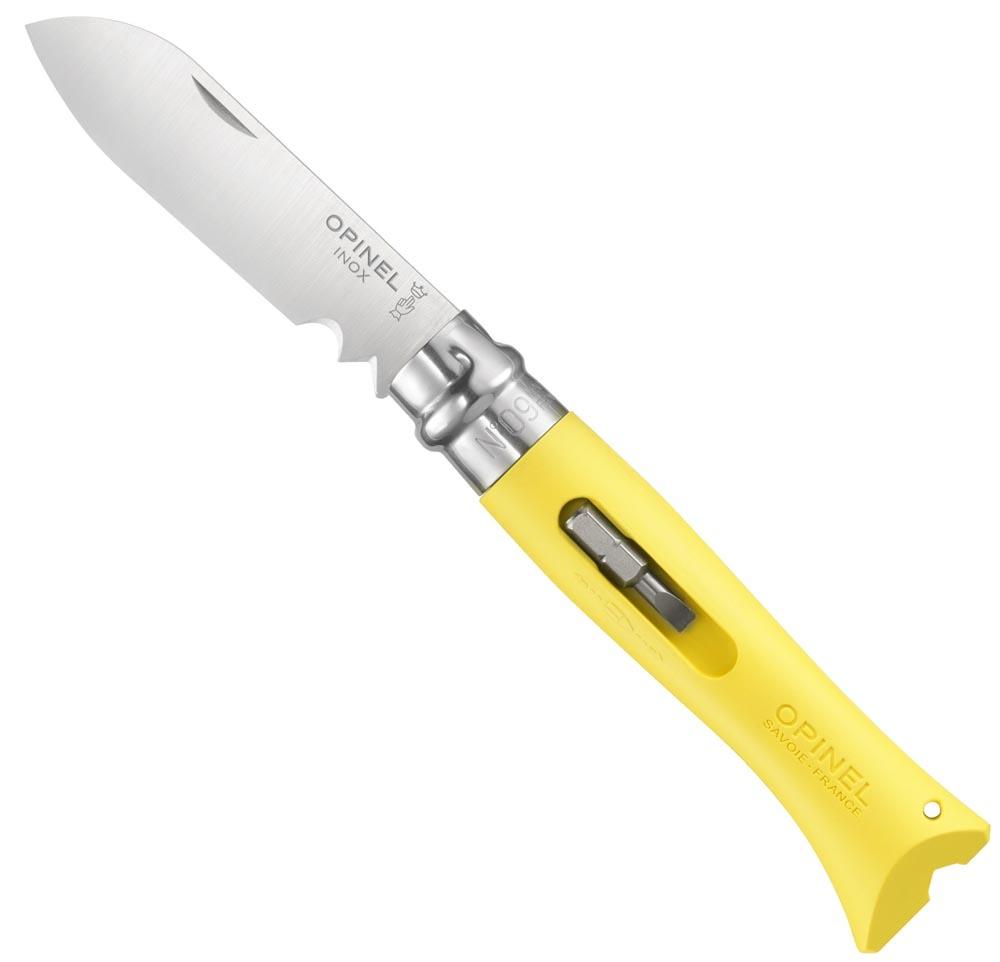 Купить Opinel 001804 N°09 Diy Folding Knife Серебристый  Yellow 8 cm 7ft.ru в интернет магазине Семь Футов