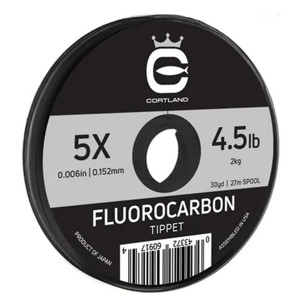 Cortland 609174 Fluorocarbon Tippet 5X 27 m Нахлыстовая Леска Clear 4.5 Lbs 