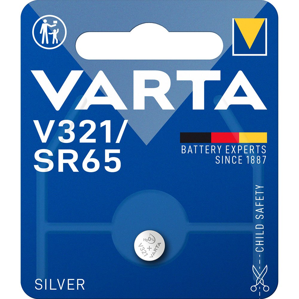 Varta 38696 V321 1.55V Кнопка Батарея Серебристый Blue