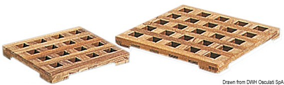Купить Решетка ARC из тика маленькая 150 х 150 мм, Osculati 71.324.10 7ft.ru в интернет магазине Семь Футов