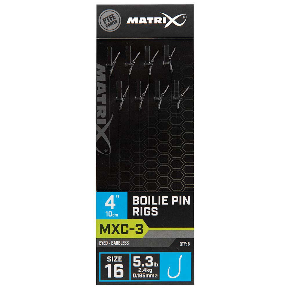 Matrix fishing GRR073 MXC-3 16 Boilie Pin Лидер Серебристый Clear 0.165 mm 