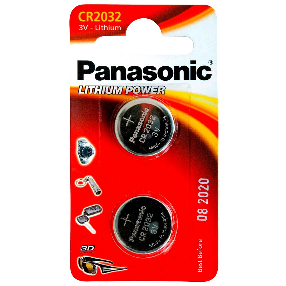 Panasonic CR2032L/2BP 1x2 CR 2032 Литиевые аккумуляторы Серебристый Silver