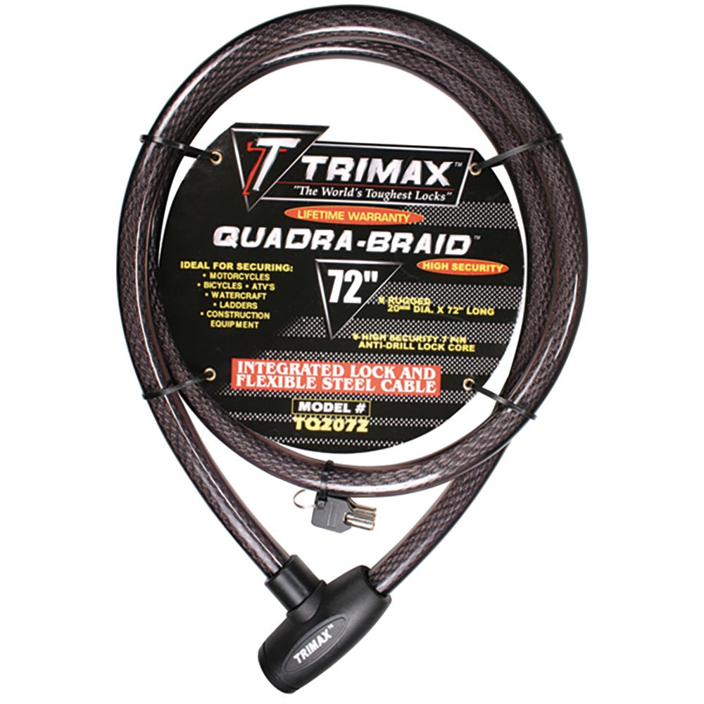 Trimax locks 255-TQ2072 Quadra-Braid Замок Черный