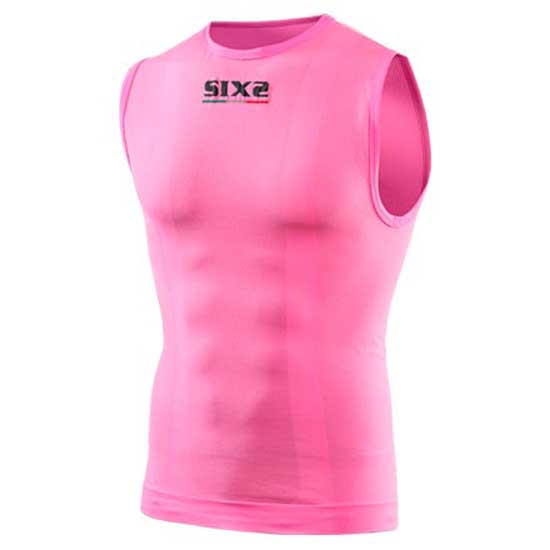 Sixs SMXC-PinkFluo-XL Безрукавная базовая футболка Logo Розовый Pink Fluo XL