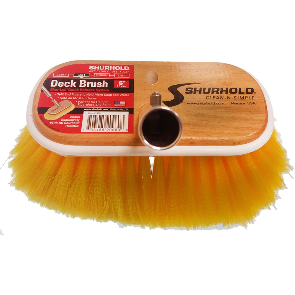 Щётка мягкая Shurhold Deck Brushes Soft 960 150мм из жёлтого полистирола
