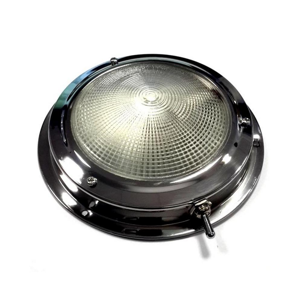 Светильник светодиодный Cim 3411-0112 102 мм 12В 15Вт серебристый прозрачное стекло корпус из стали