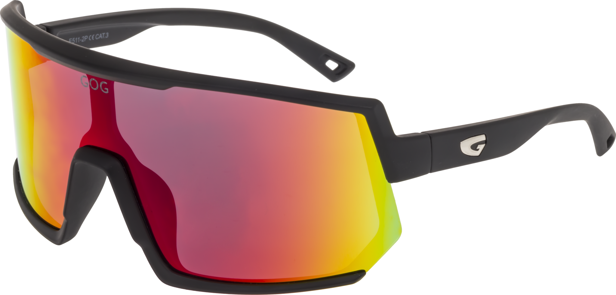 Купить Спортивные очки GOG Zeus / Matt Black / Polarized Red Lens, e511-2p 7ft.ru в интернет магазине Семь Футов