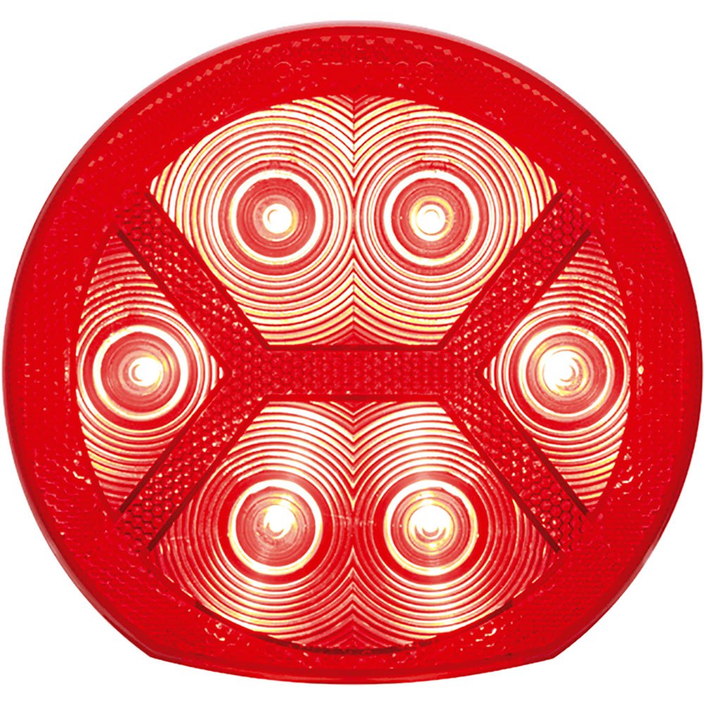 Fultyme rv 590-1190 590-1190 Круглый светодиодный свет Красный Red