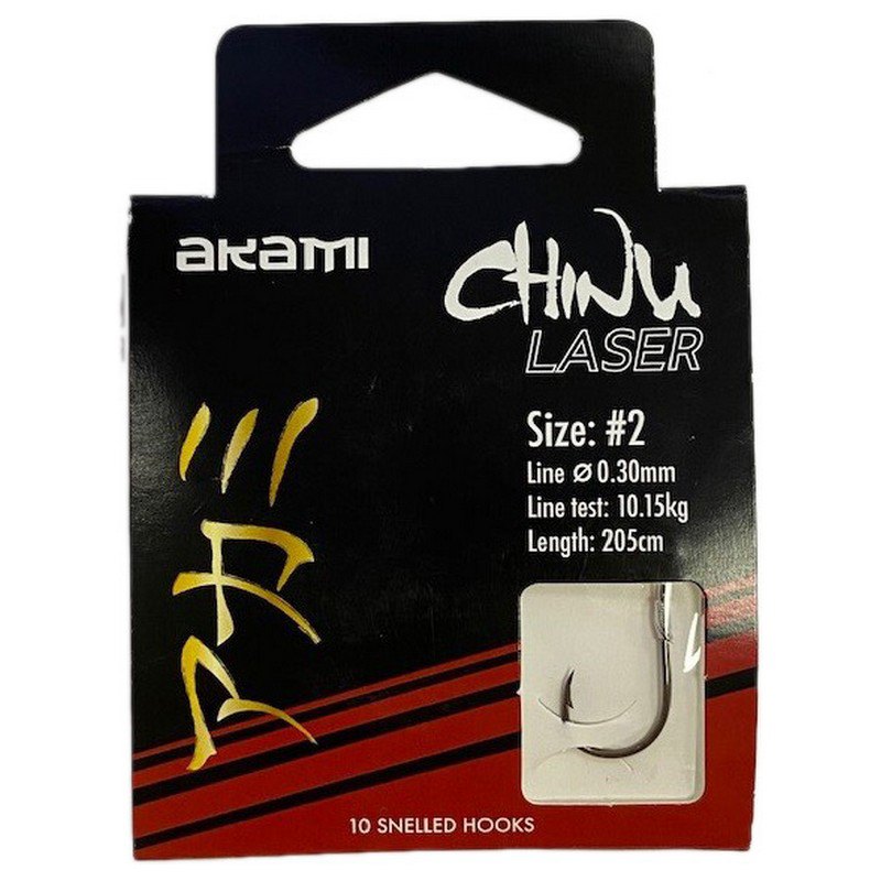 Akami 012437 Chinu Laser Связанные Крючки Серый Transparent 3 