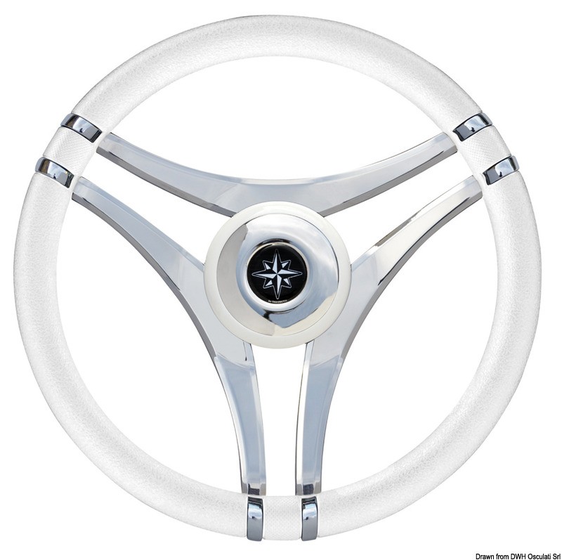 Купить IMPACT white steering wheel SS spokes Ø 350 mm, 45.141.03 7ft.ru в интернет магазине Семь Футов