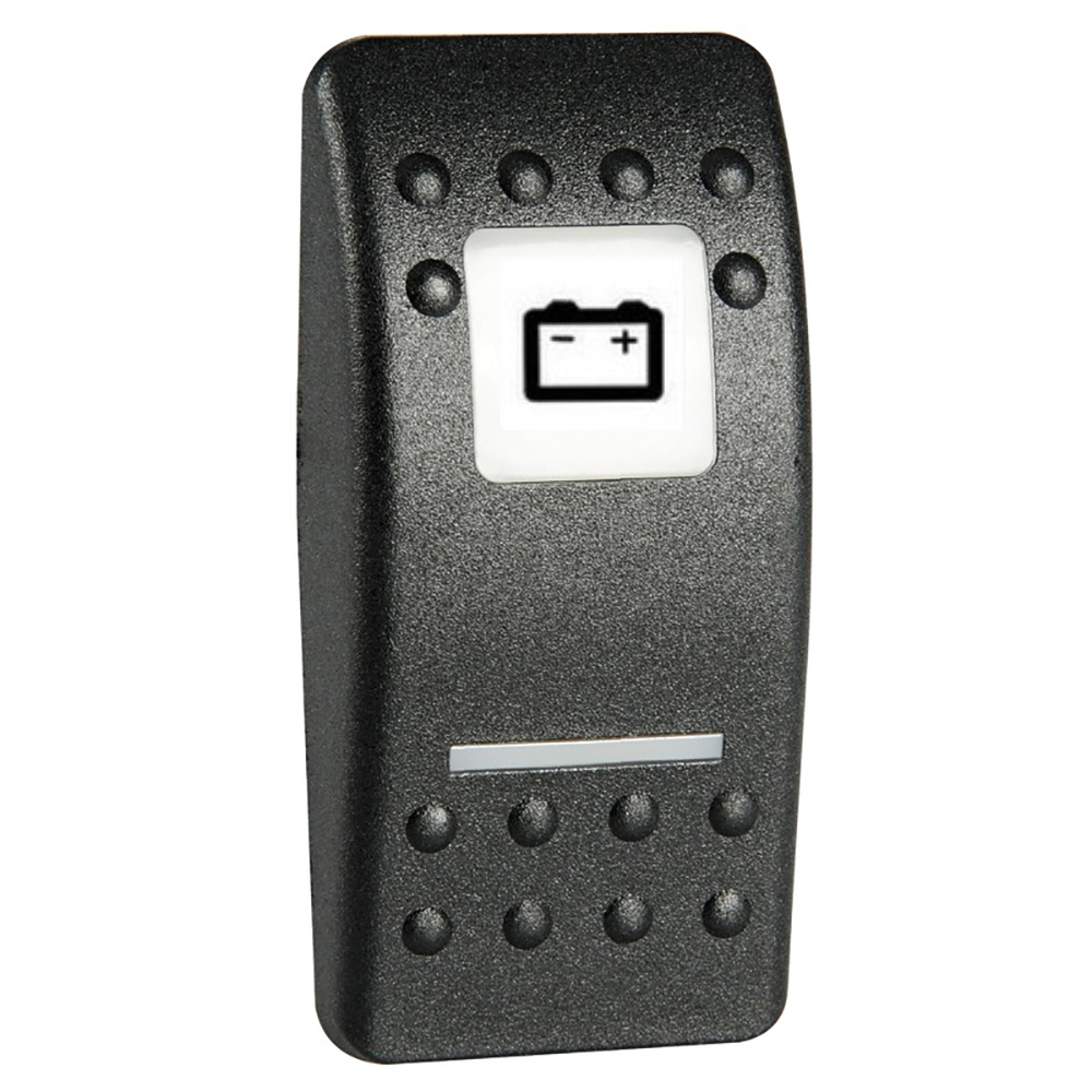 Клавиша Carling Technologies Contura II с подсвечиваемым символом Аккумуляторы из поликарбоната с покрытием из чёрного полиуретана, Osculati 14.193.27