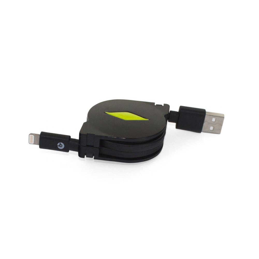 Muvit MUUSC0121 USB Выдвижной USB-кабель К Lightning MFI 2.1A 1 M Черный Black