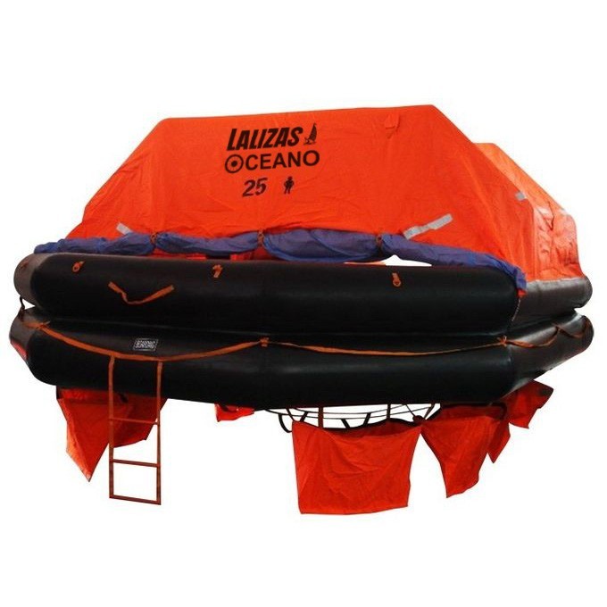 Спасательный плот на 25 человек Lalizas SOLAS OCEANO Pack A 79874, сбрасываемого типа в контейнере с креплением на палубу 165 х 489,4 х 319,4 см