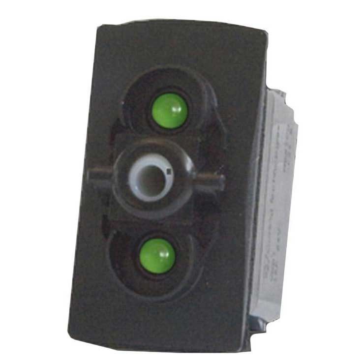 Pros 10418133 Push On-Off-On Черный  Green Double Pole 