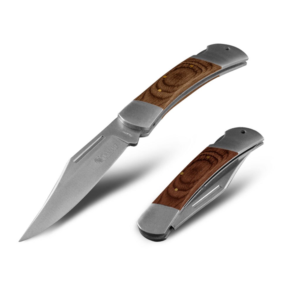 Trento 131586 Classic Карманный нож Золотистый Dark Brown 105 mm 