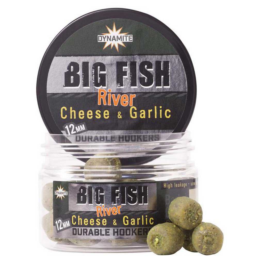 Dynamite baits 34DBDY1361 Big Fish River Durable Hookbaits Cheese And Garlic 75g Зеленый Green 12 mm 
