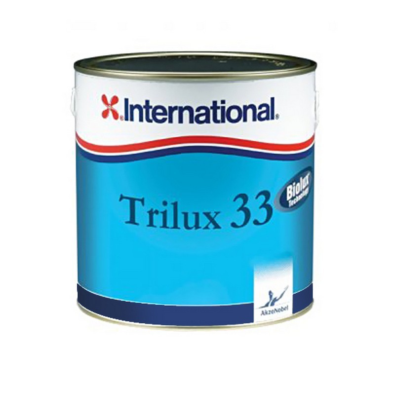 Краска твёрдая необрастающая совместимая с алюминием International Trilux 33 YBA065/750GE 750мл синяя