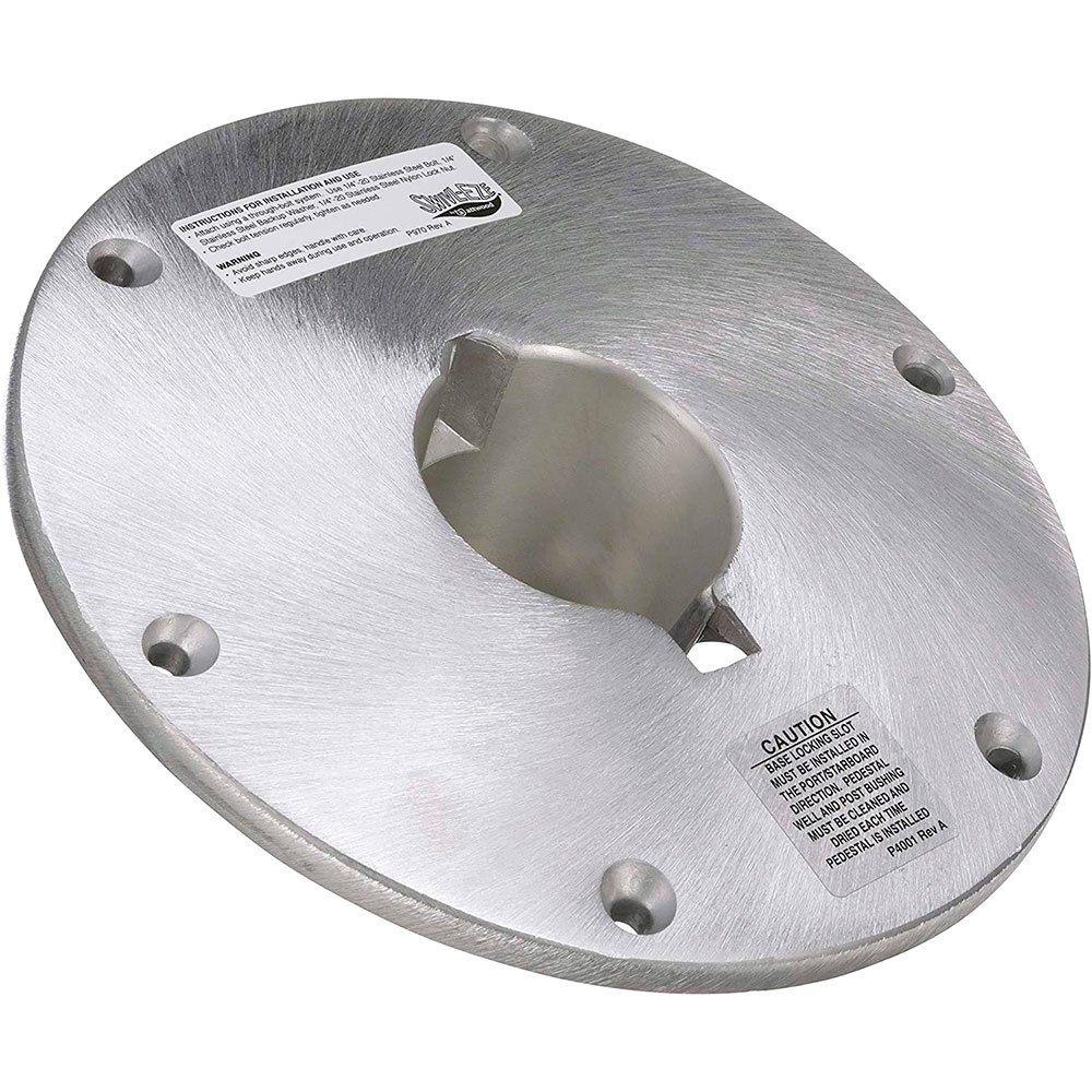 Attwood ATT-SP-68914 Алюминиевая круглая клиновидная пластина Silver 22.9 cm