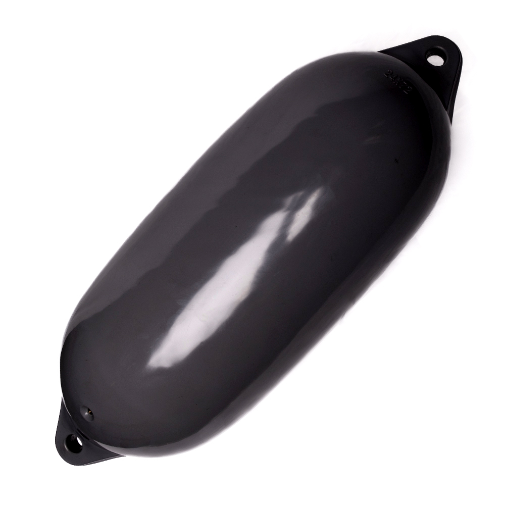 Кранец Polimer Group MF24721 надувной цилиндрический 24х72см 2,4кг из чёрного пластика