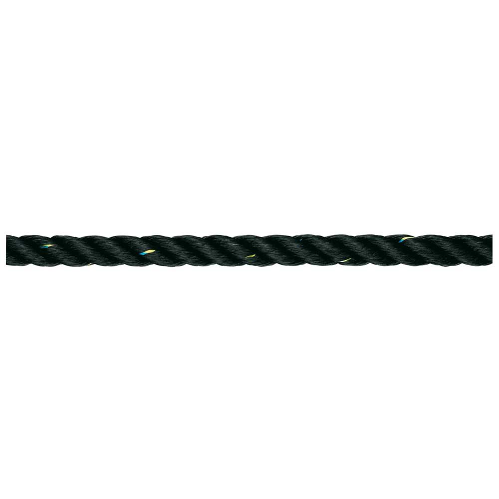 Talamex 01410212 Tiptolest Швартовная веревка 12 Mm Черный Black 200 m 