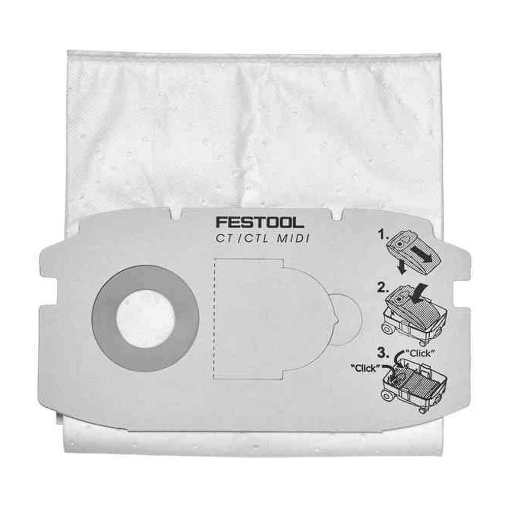 Festool 498411 Selfclean SC FIS-CT Midi 15L Фильтр-мешок Бесцветный White One Size 