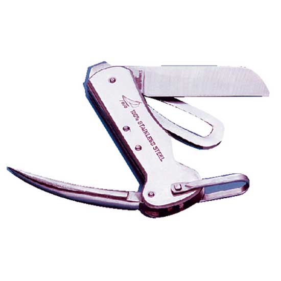 Davis instruments 166-1551 Deluxe Rigging Knife Серебристый Chrome