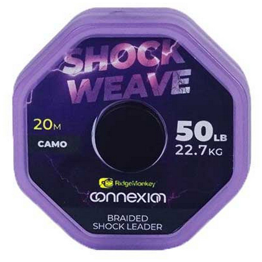 Ridgemonkey RMCX-SWBS50 Connexion Shock Weave 20 m Карповая Ловля Бесцветный 50 Lbs 